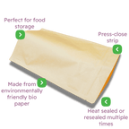 Brown Paper Stand-Up Pouches - 120x200x80mm - Small Gusset