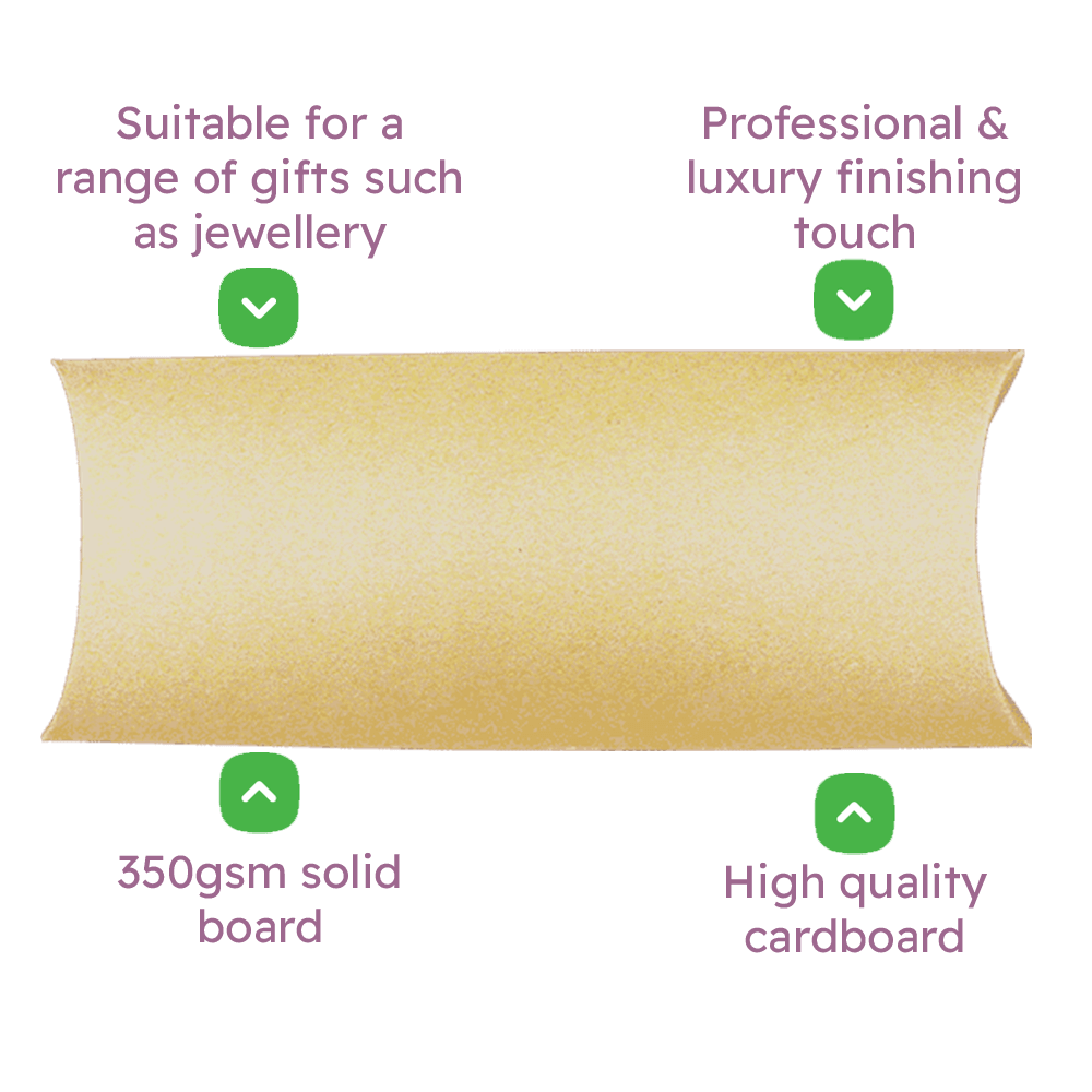 Brown DL Pillow Boxes - 220x110x35mm