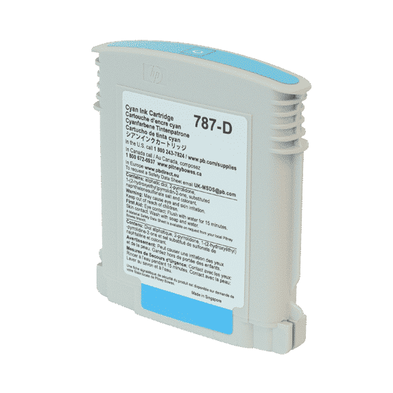 Pitney Bowes Connect+ 1000 / 2000 / 3000 New OEM Original Cyan Standard Ink Cartridge