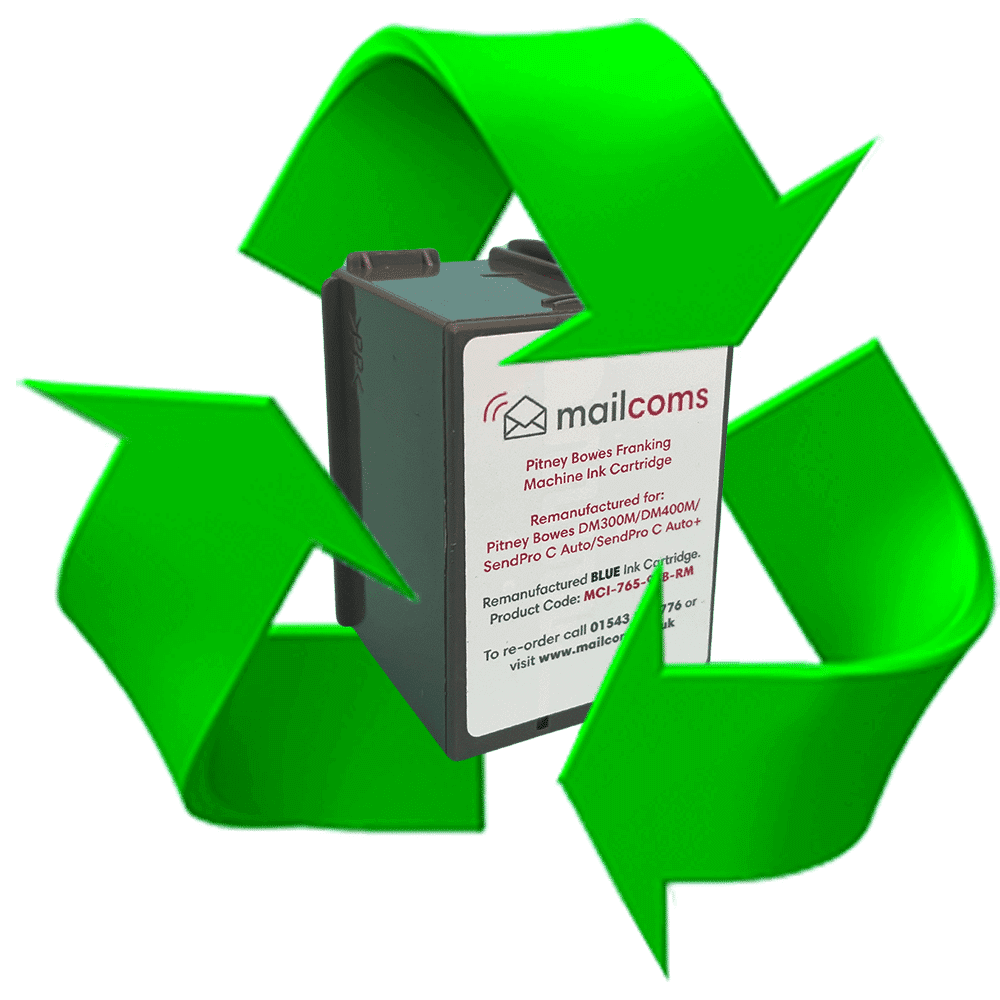 Pitney Bowes SendPro C Auto Ink Refill & Ink Reset Service - Approved Mailmark Blue Ink