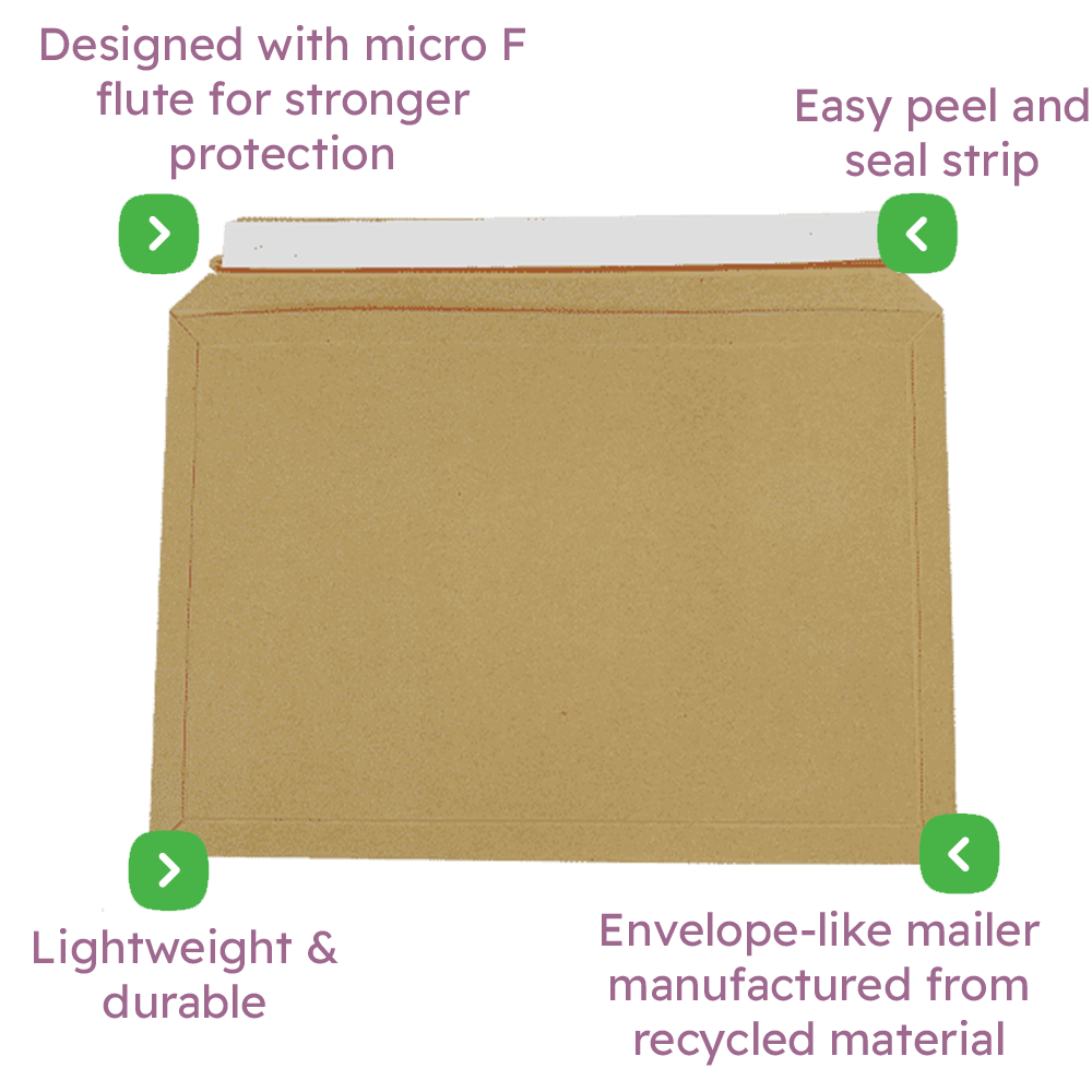 Capacity Book Mailers - Premium Corrugated - 278x400mm