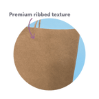 Ribbed Kraft Premium Brown Twist Handle Paper Carrier Bags - 220x100x330mm