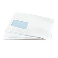 White C5 Windowed (45mm x 90mm) Self Seal Envelopes (162mm x 229mm)