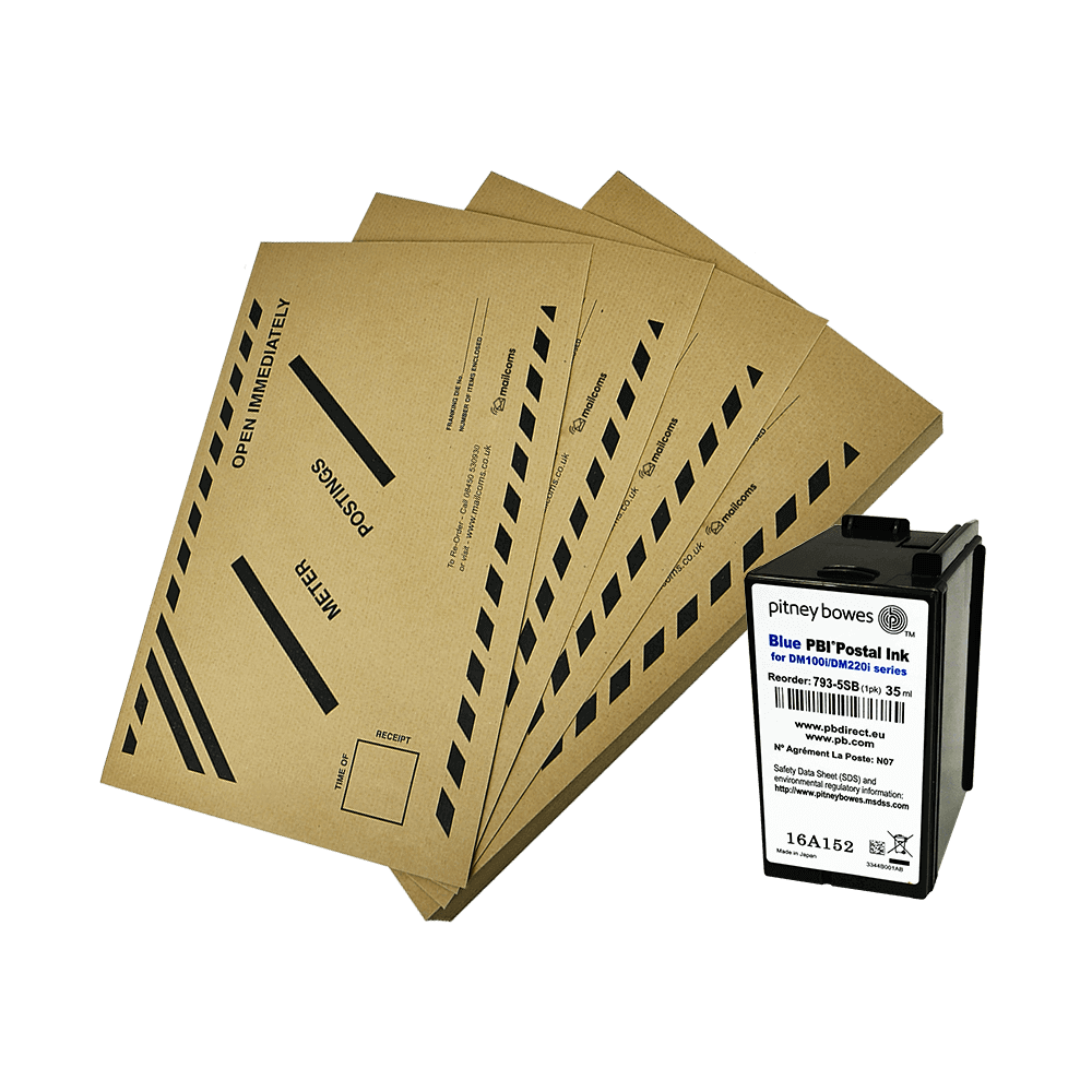 Pitney Bowes SendPro+ Mini Franker Bundle - Original Ink