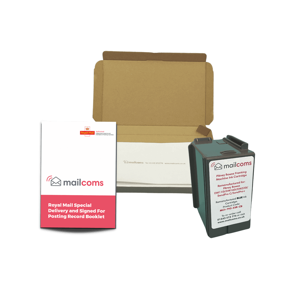 Pitney Bowes SendPro+ Special Delivery Franker Bundle - Compatible Ink
