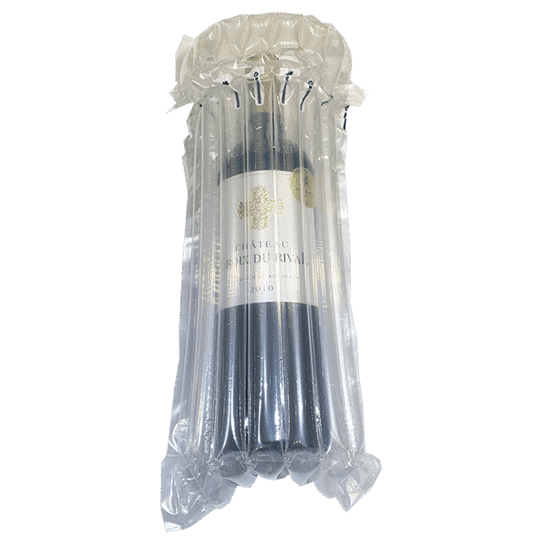 Single Bottle Air Packaging Kit - Includes Air Cushioning Bags, Brown Postal Boxes & Hand Pump