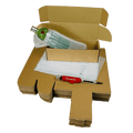 Single Bottle Air Packaging Kit - Includes Air Cushioning Bags, Brown Postal Boxes & Hand Pump