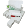 Single Bottle Air Packaging Kit - Includes Air Cushioning Bags, White Postal Boxes & Hand Pump