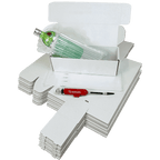 Single Bottle Air Packaging Kit - Includes Air Cushioning Bags, White Postal Boxes & Hand Pump