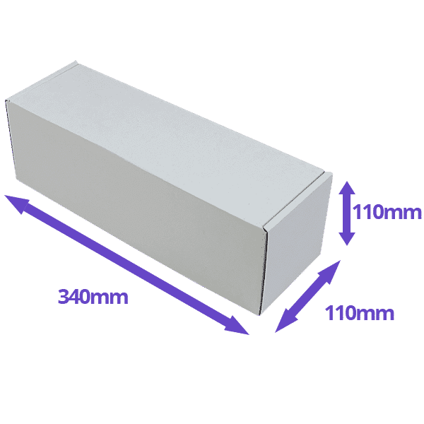 Single Bottle Air Packaging Kit - Includes Air Cushioning Bags, White Postal Boxes & Hand Pump