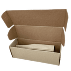 Single Bottle Corrugated Bottle Sleeve Kit – Includes Corrugated Bottle Sleeve & Brown Postal Boxes