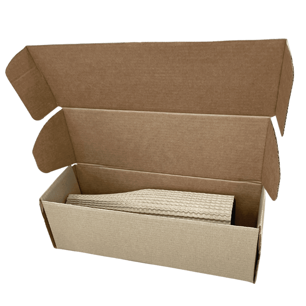 Single Bottle Corrugated Bottle Sleeve Kit – Includes Corrugated Bottle Sleeve & Brown Postal Boxes