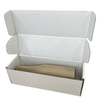 Single Bottle Corrugated Bottle Sleeve Kit – Includes Corrugated Bottle Sleeve & White Postal Boxes