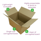Single Wall Cardboard Boxes - 305x229x152mm