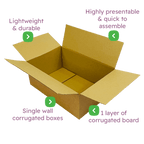 Single Wall Cardboard Boxes - 457x305x178mm