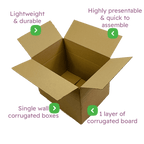 Single Wall Cardboard Boxes - 457x305x305mm