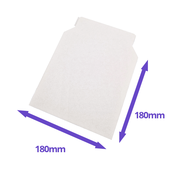 White Capacity Book Mailers - Premium Corrugated - 180x180mm