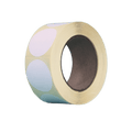 1000 White Paper Circle Labels - Pack of 1