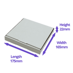 White PiP Large Letter Postal Box - 175x165x22mm