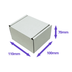 White PiP Small Parcel Postal Box - 110x100x70mm