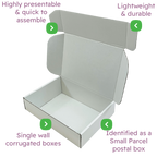 White PiP Small Parcel Postal Box - 240x160x40mm