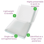 White PiP Large Letter Postal Box - 175x165x22mm