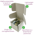 White PiP Small Parcel Postal Box - 102x102x102mm