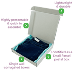 White PiP Small Parcel Postal Box - 240x240x40mm