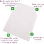 White Capacity Book Mailers - Premium Corrugated - 180x180mm