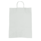 White Twist Handle Paper Carrier Bags - 320x140x420mm