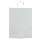 White Twist Handle Paper Carrier Bags - 320x140x420mm