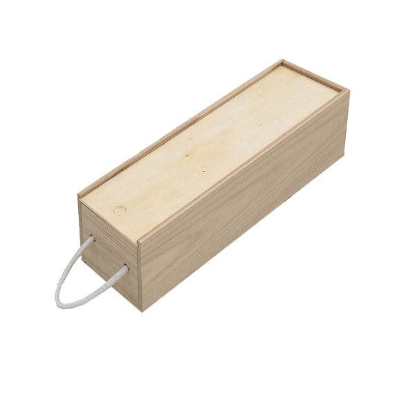 Wooden Wine Bottle Box - 335x95x95mm